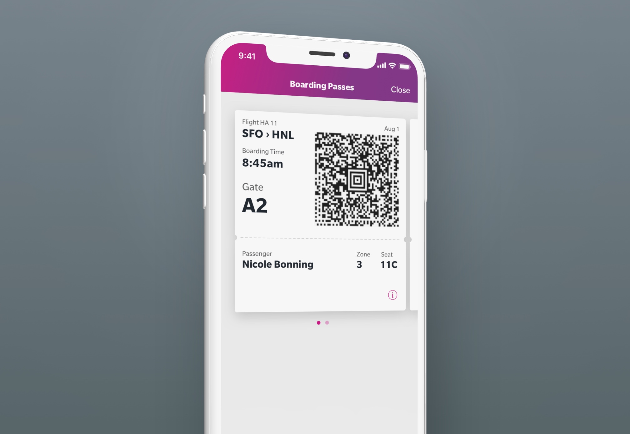 QR Code for Flight QR code for plane ticket